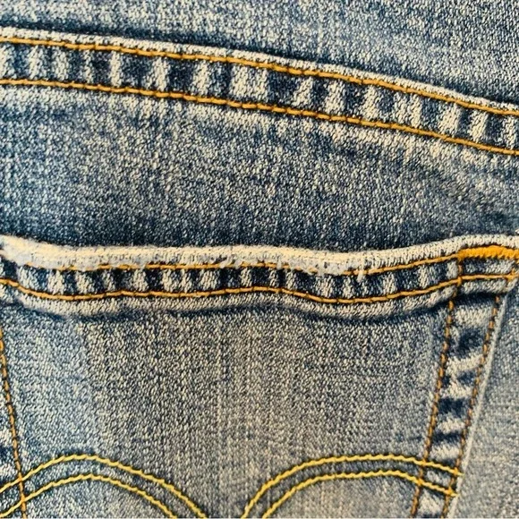 Levis 515 6M Bootcut Jeans Blue Mid Rise Classic Normcore All Season Wear 2000s - Picture 10 of 13